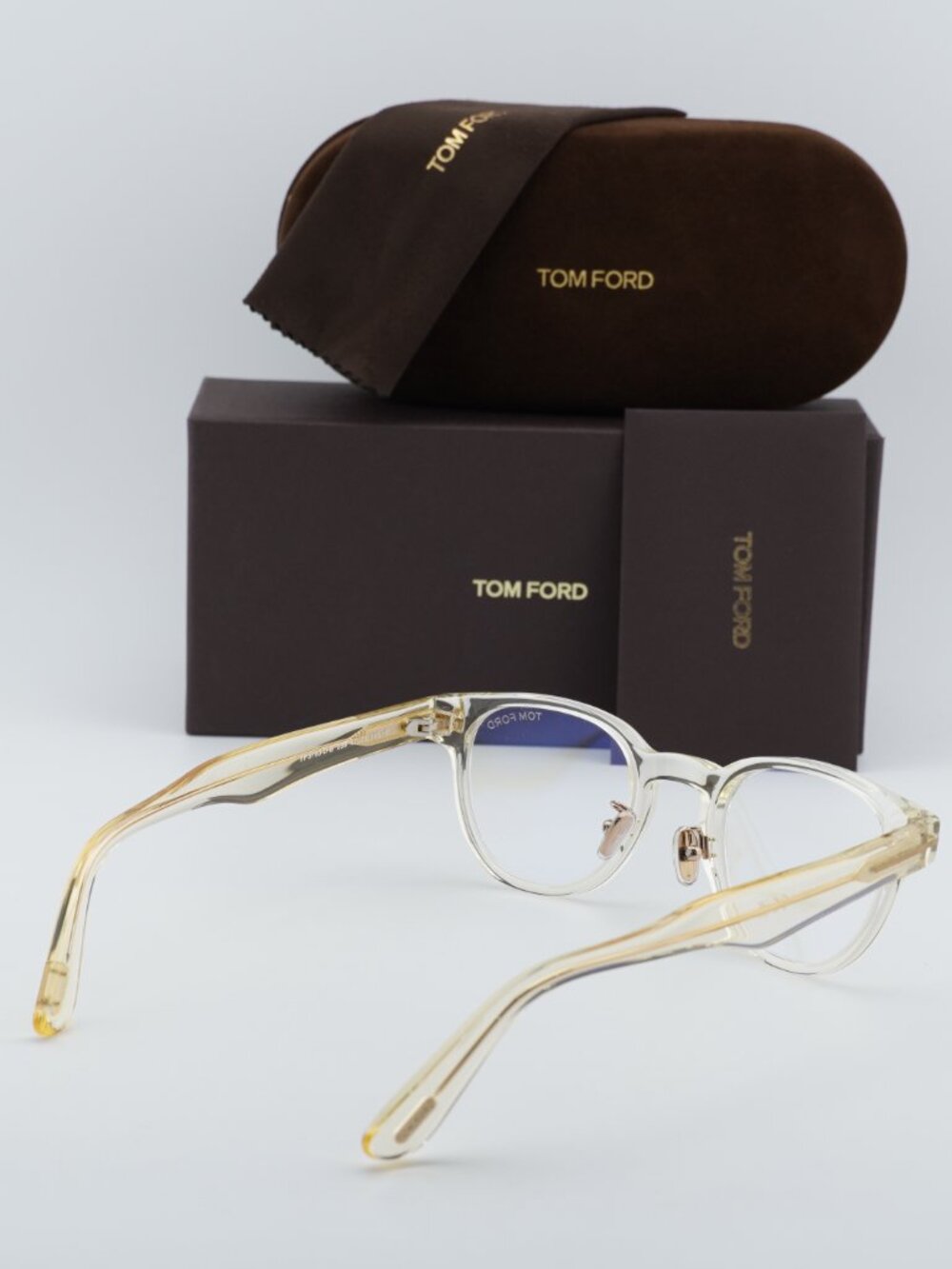 Tom Ford FT5783-D-B 039 Square Eyeglasses 47mm - Yellow/Blue Light Block - Picture 2 of 8